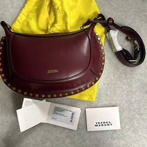 Isabel Marant Oskan Burgundy Women's Bag
